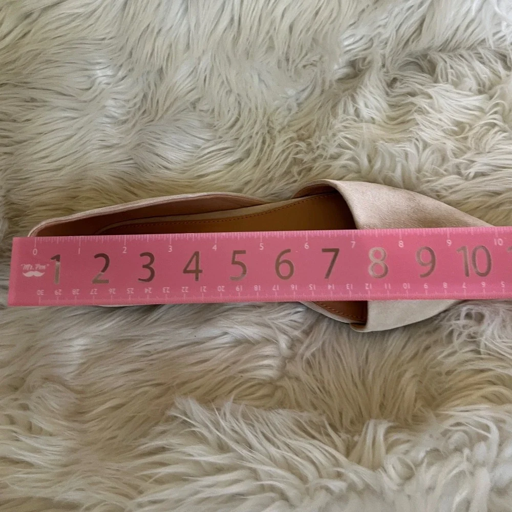 J.Crew Womens Suede d'Orsay Pointed Toe Flats Beige Sand Size 9